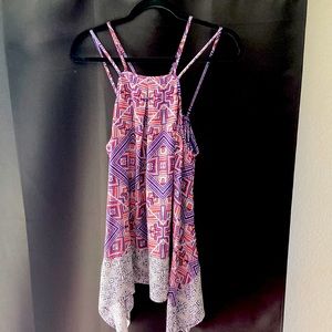 Flowy, boho style print summer blouse from Maurice’s size Large
